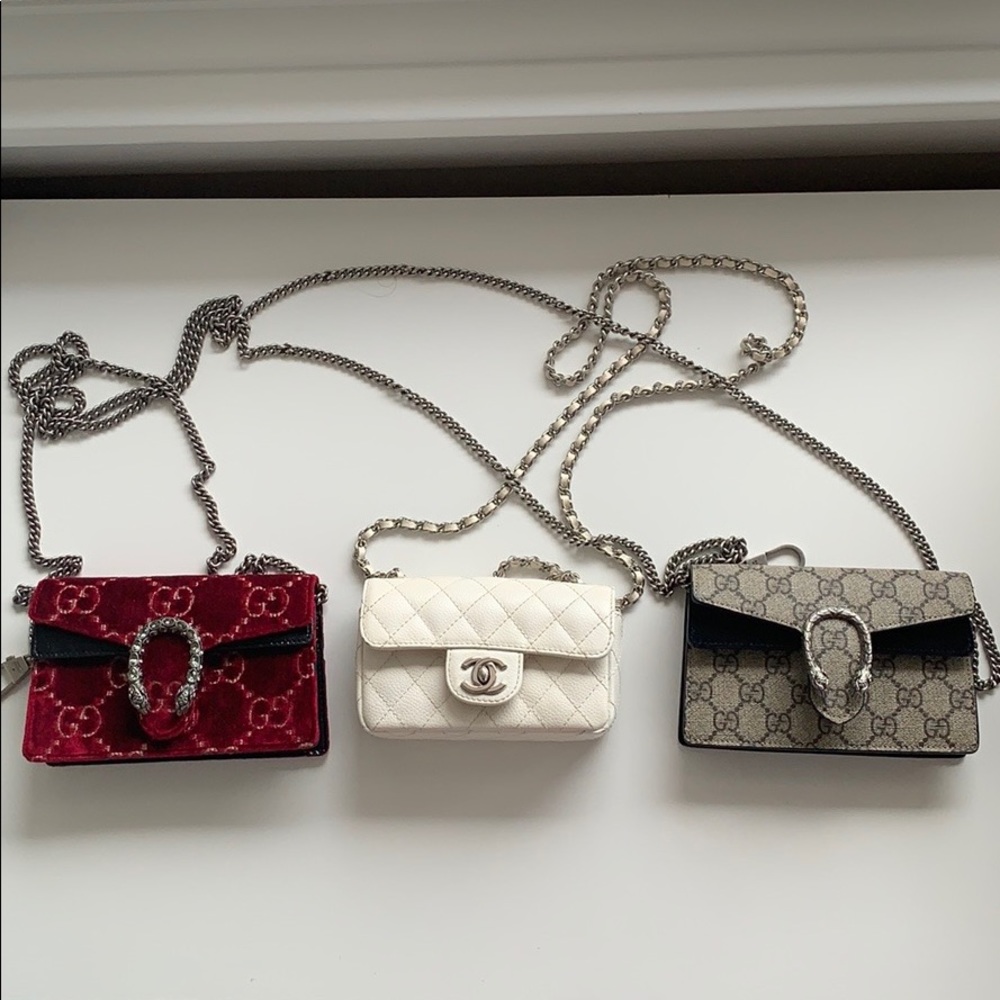 (Sold) Gucci Dionysus Super Mini in Red Velvet - Picture 6 of 6